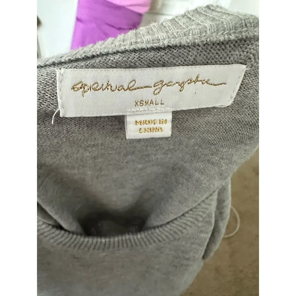 Spiritual Gangster On The Go Sweater Heather Gray Size XS